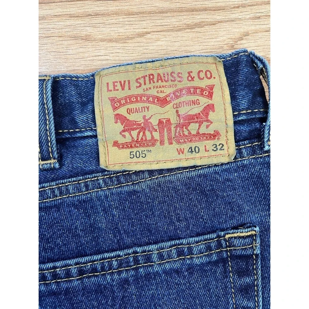 Levi's 505 Regular‎ Straight Leg Jeans Men's Size 40 x 32 NEW